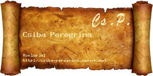 Csiba Peregrina névjegykártya